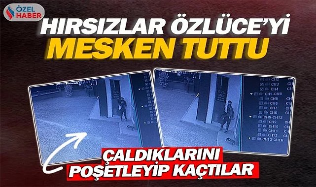 Hırsızlar Özlüce&#039;yi mesken tuttu