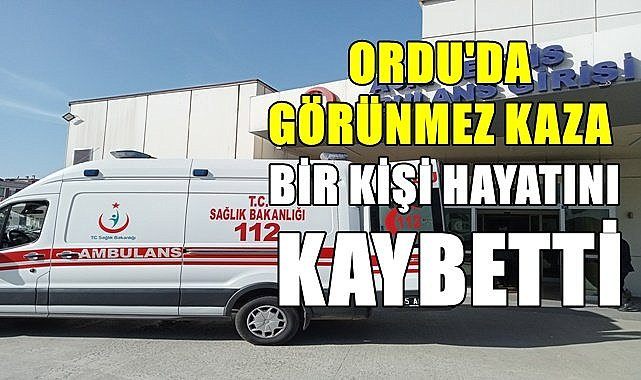 Ordu&#039;da görünmez kaza