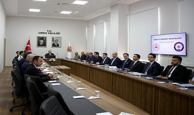 Ordu&#039;da güvenlik ve asayiş toplantısı