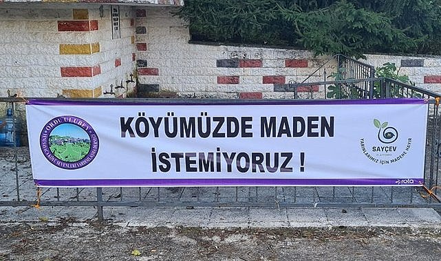 Ulubey&#039;de pankartlı protesto!