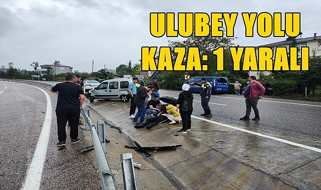 Ulubey Yolu&#039;nda otomobil kontrolden çıktı
