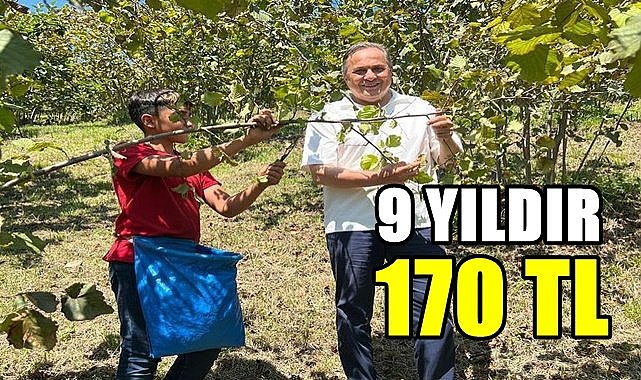 Fındıkta destek 9 yıldır 170 TL