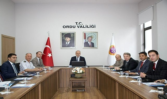 Ordu'da güvenlik toplantısında trafik görüşüldü