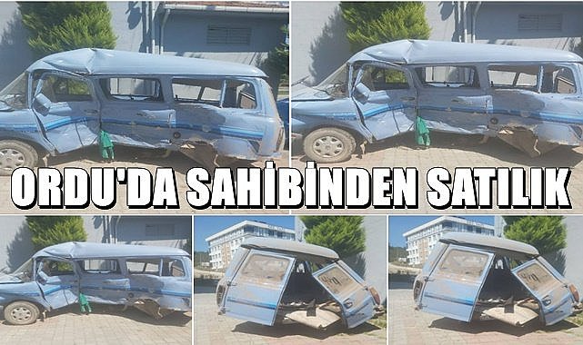 Ordu&#039;da satılığa çıkartılan minibüsün fotoğrafları sosyal medyada gündem oldu