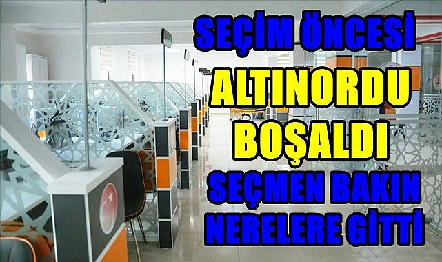 Yerel seçim öncesi seçmen Altınordu&#039;yu terk etti