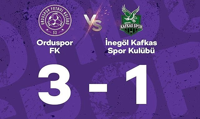 52 Orduspor İnegöl karşısında nefes aldı: 3-1