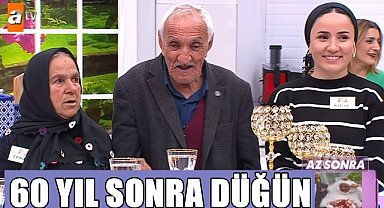 Ordu'da Bizim Kız, anne ve babasına 60 yıl sonra düğün yaptı