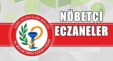 Ordu'da nöbetçi eczaneler 21 Kasım Salı