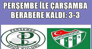 Türkiye'nin beklediği maçta Perşembe ile Çarşamba yenişemedi: 3-3