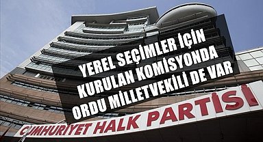 CHP'de kurulan komisyona Ordu Milletvekili de girdi