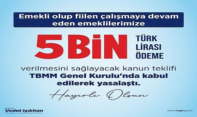 Emeklilere 5 bin TL ne zaman ödenecek