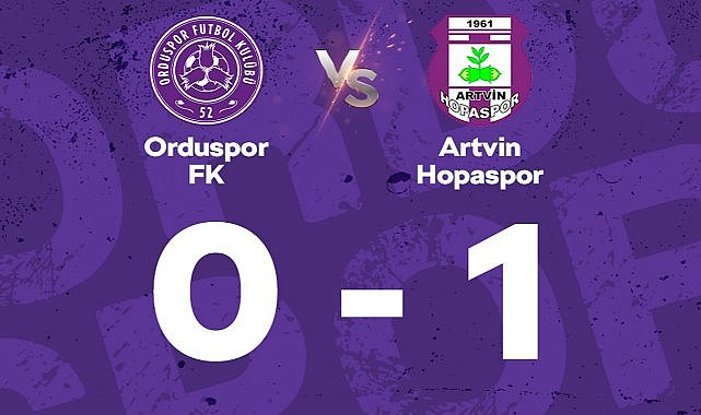 İki Mor Beyazlı takım karşılaştı; Artvin Hopaspor kazandı