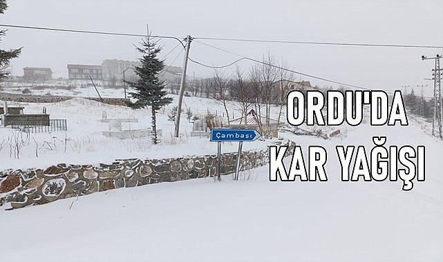 Ordu Çambaşı Yaylası&#039;nda kar kalınlığı 15 Cm&#039;yi geçti