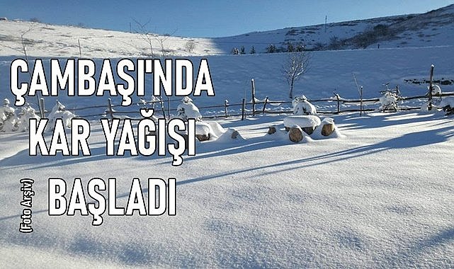 Ordu&#039;da hava durumu: Yaylada kar yağışı başladı sıcaklık eksiye düştü