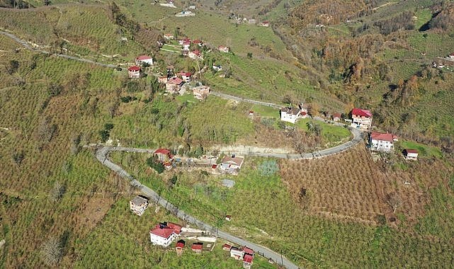 Ordu&#039;da O köyün yolu da asfalt oldu