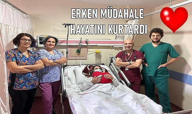 Ordu Devlet Hastanesi&#039;nde erken müdahale edilen hasta hayata tutundu