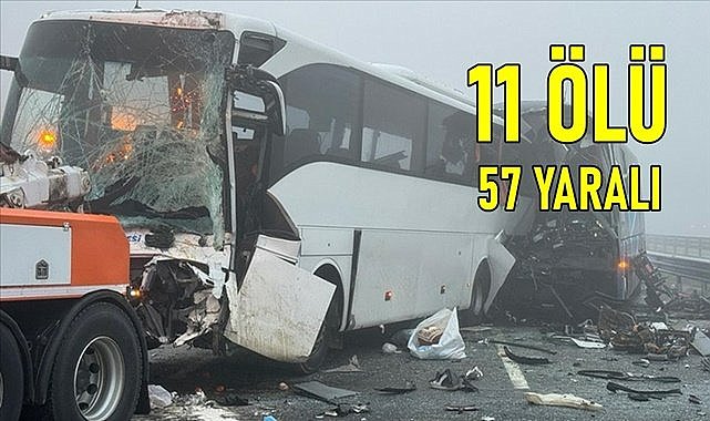 Sakarya&#039;da Türkiye&#039;yi yasa boğan kaza: 11 ölü 57 yaralı