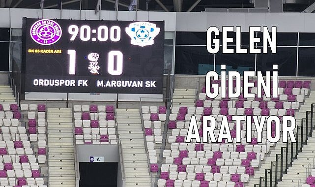 52 Orduspor Malatya Arguvan&#039;ı zor yendi: 1-0