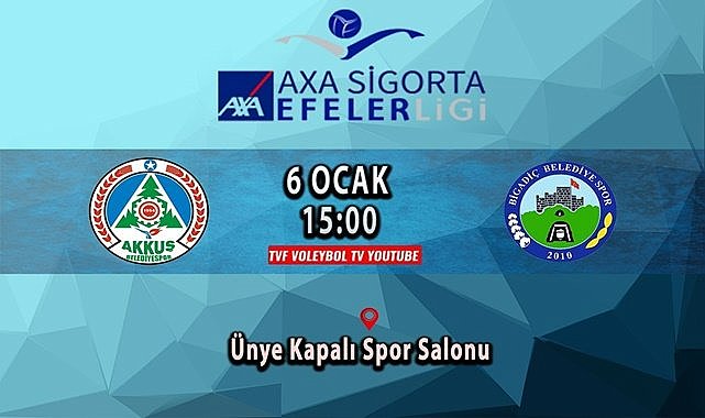 Akkuş Belediyespor- Bigadiç Belediyespor ile karşılaşıyor