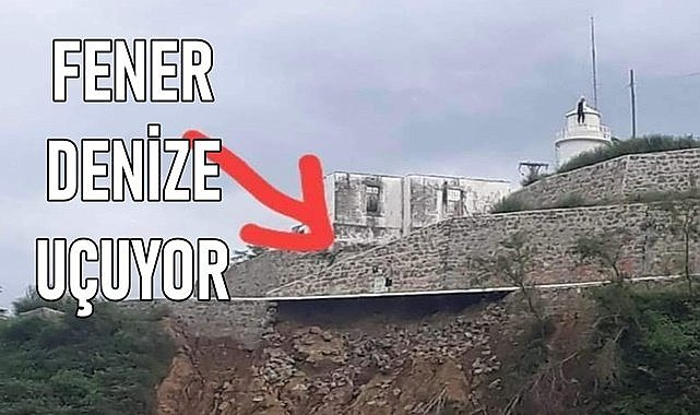 Çamburnu Feneri denize uçabilir!