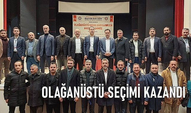 Eğitim Bir Sen Ordu Şubesi olağanüstü kongreye gitti; Yeni başkan belli oldu