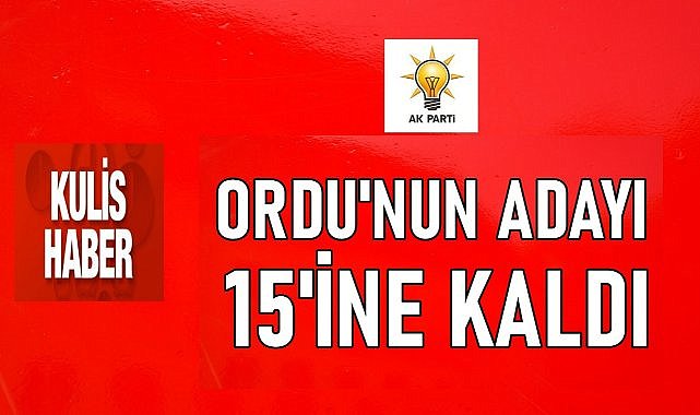 Ordu Büyükşehir Adayı 15 Ocak&#039;a kaldı