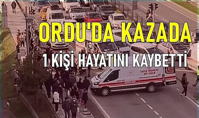 Ordu&#039;da kazada bir kadın hayatını yitirdi