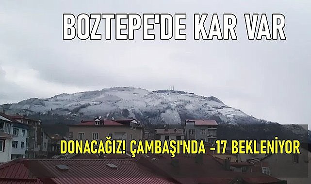 Ordu&#039;da Yoroz ve Boztepe&#039;ye kar yağdı