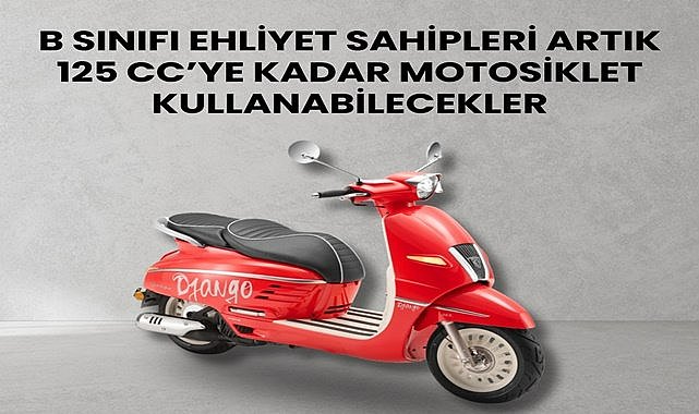 B sınıfı ehliyetle motosiklet kullanılabilecek
