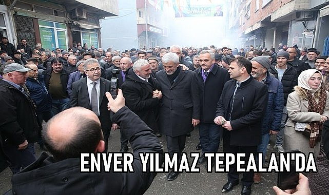 Enver Yılmaz Tepealan&#039;da miting yaptı