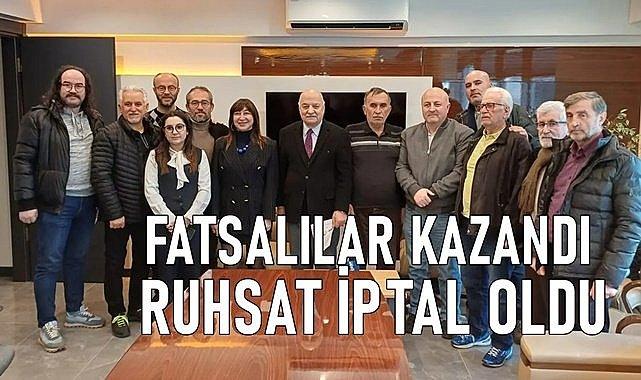 Fatsalılar kazandı! Altın madenin ruhsatı iptal oldu