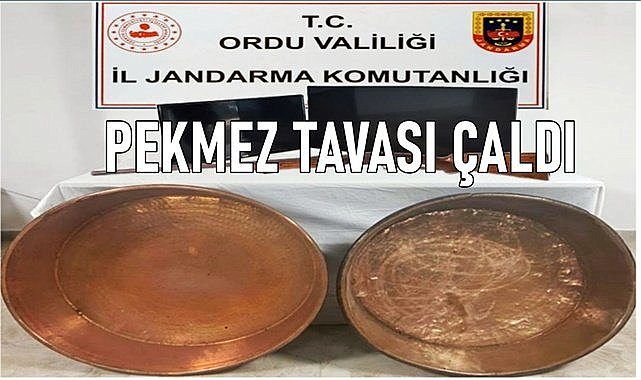 Ordu&#039;da iki adet pekmez tavası çalındı