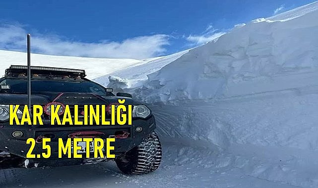 Ordu&#039;da kar kalınlığı 2.5 metreyi geçti