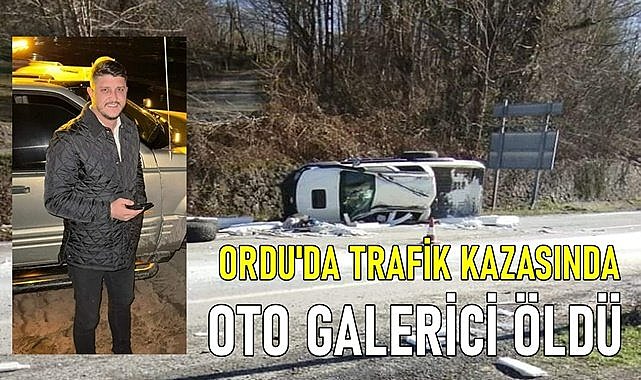 Ordu&#039;da kazada oto galerici yaşamını kaybetti