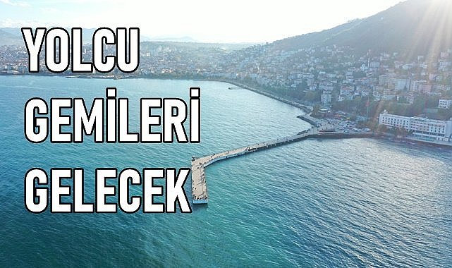 Ordu&#039;da rıhtım uzatılıyor yolcu gemisi geliyor