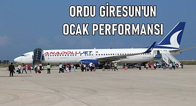 Ordu Giresun Havalimanı'nın Ocak performansı açıklandı