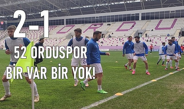 52 Orduspor&#039;u Edirne karşısında golcüsü Nevzat Bilen kurtardı