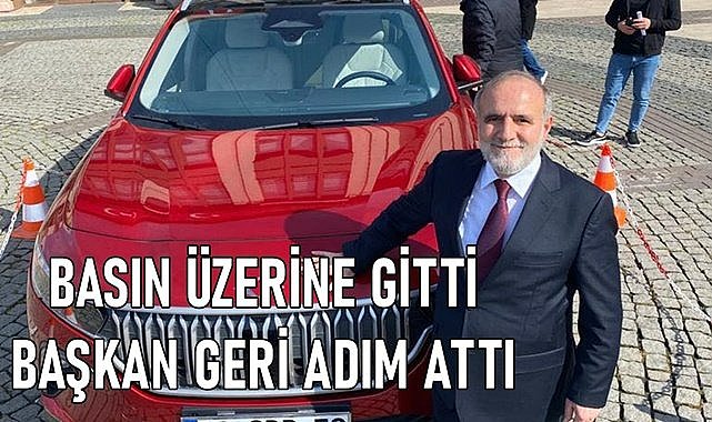 Basın üzerine gitti MHP&#039;li Başkan geri adım attı!