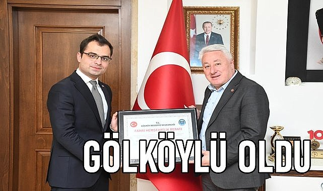 Gölköy Kaymakamı Muhammed Sadi Taşyapan&#039;a Fahri Hemşehrilik Belgesi