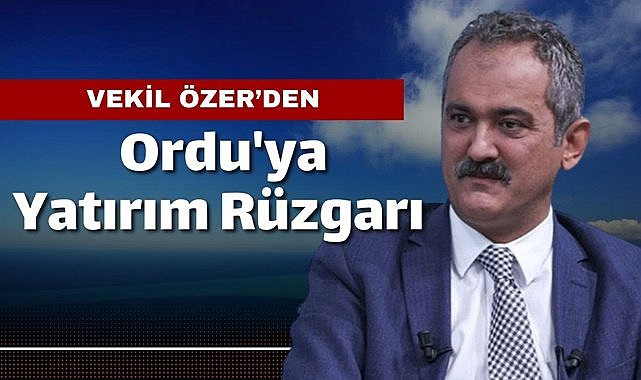 Mahmut Özer'den Ordu için hizmet rüzgarı