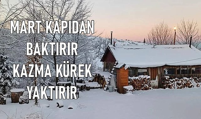 Mart ayında Ordu&#039;da kar yağıyor