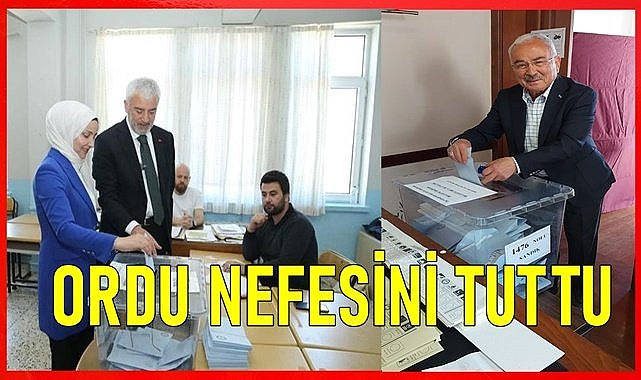Ordu&#039;da nefesler tutuldu, seçim sonuçları bekleniyor