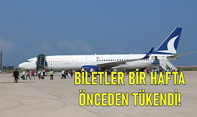 Ordu Giresun uçak biletleri bayram öncesi bir hafta önceden tükendi