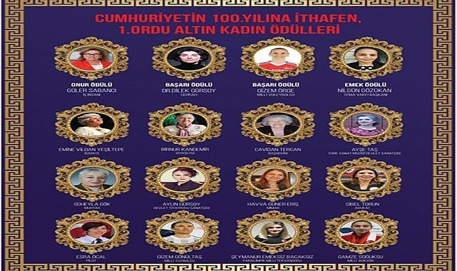 Ordu&#039;nun 12 Altın Kadını Ödül Alacak