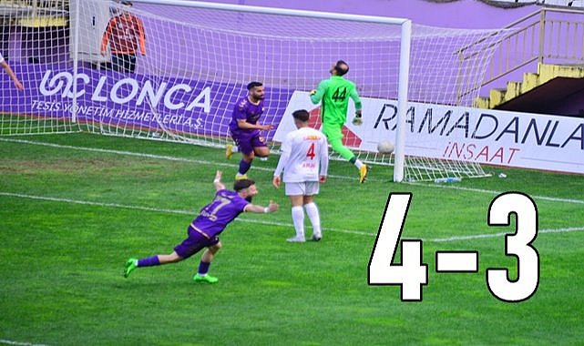 Orduspor 1967 Nevşehir Belediyespor maçında 7 gol atıldı