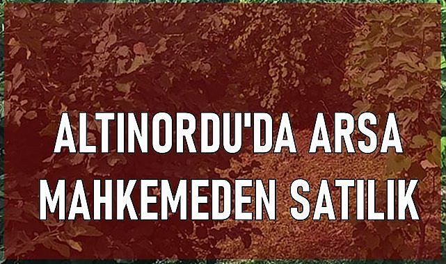 Altınordu&#039;da 140 m2 arsa mahkemeden satılık