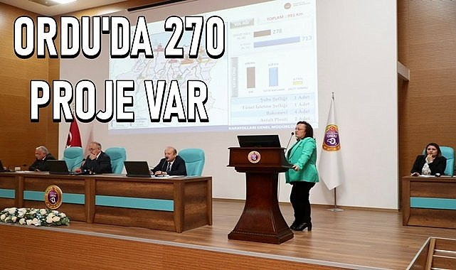 Ordu&#039;da 279 kamu projesi var