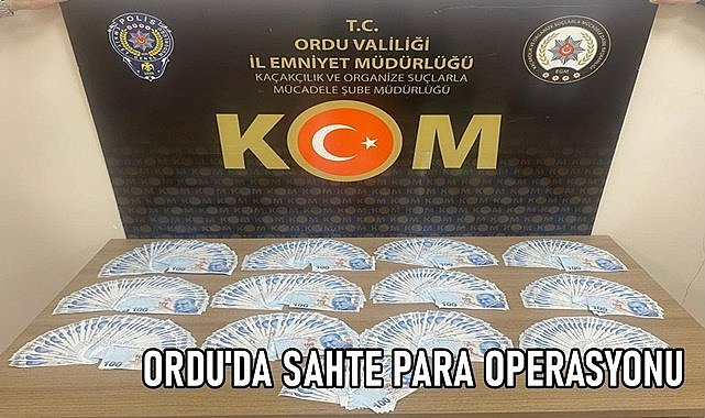 Ordu&#039;da sahte paraları çatıya saklayan bir kişi tutuklandı