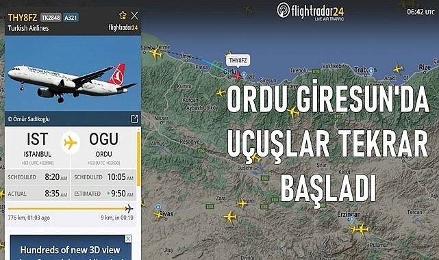 Ordu Giresun Havalimanı&#039;nda uçuşlar normale döndü