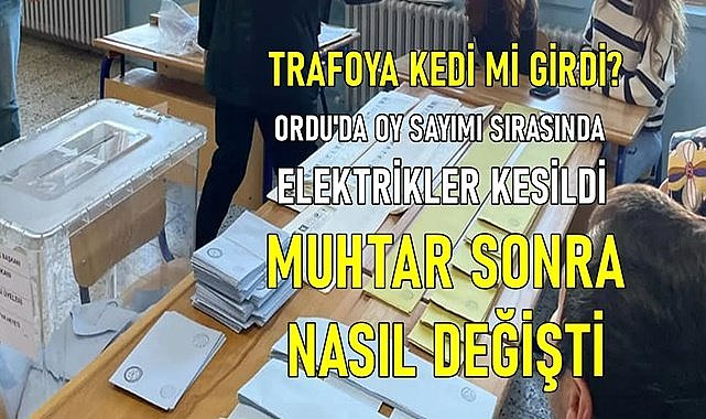 Trafoya kedi mi girdi? Oy sayımı sırasında elektrikler sürekli kesildi!